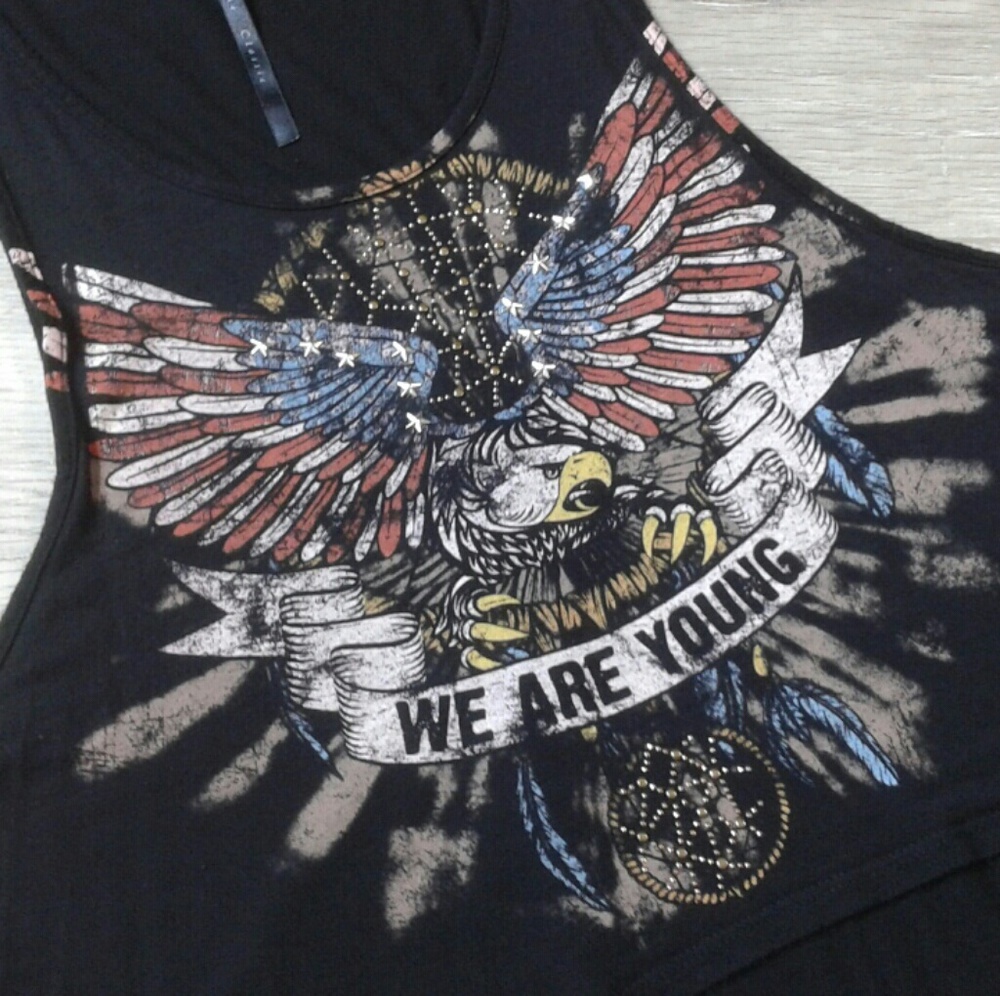 American Eagle workout muscle tee black tank top